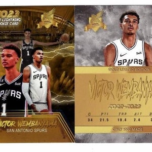 5 Karten seltene Victor Wembanyama 2023 goldblitze #1 Draft pick San Antonio Spurs PROMO Rookie 5 Karten limited edition 1000 gemacht
