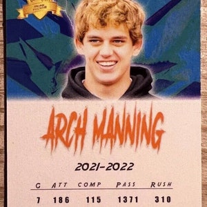 2024 Panini Arch Manning Rookie Debut Graded Card #AMC - GEM-MINT 10, Texas Longhorns Trading Card