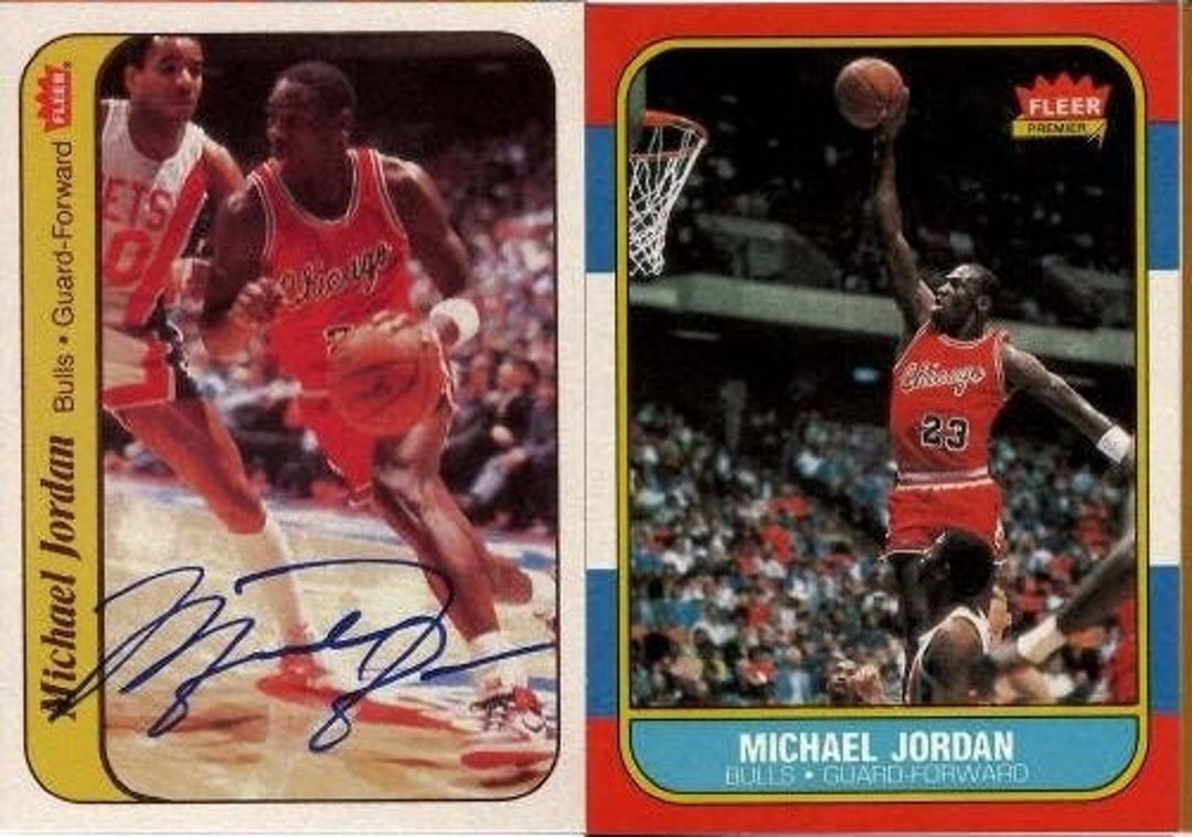 2 Card Lot Michael Jordan Rookie Reprint Mint Autograph - Etsy