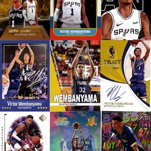 9 Karten Lot Rookie Gold Victor Wembanyama Custom Limited Edition 9 Karten Lot