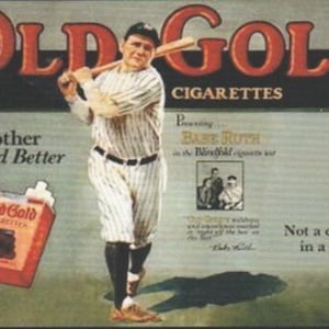 lote de 15 Babe Ruth Old Gold Cigarettes Advertising Promo Card 20 cartões Reimpressão Cartão Promocional New York Yankees