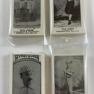 rare complete set 1887-90 Old Judge (N172) reprint mint 80 cards