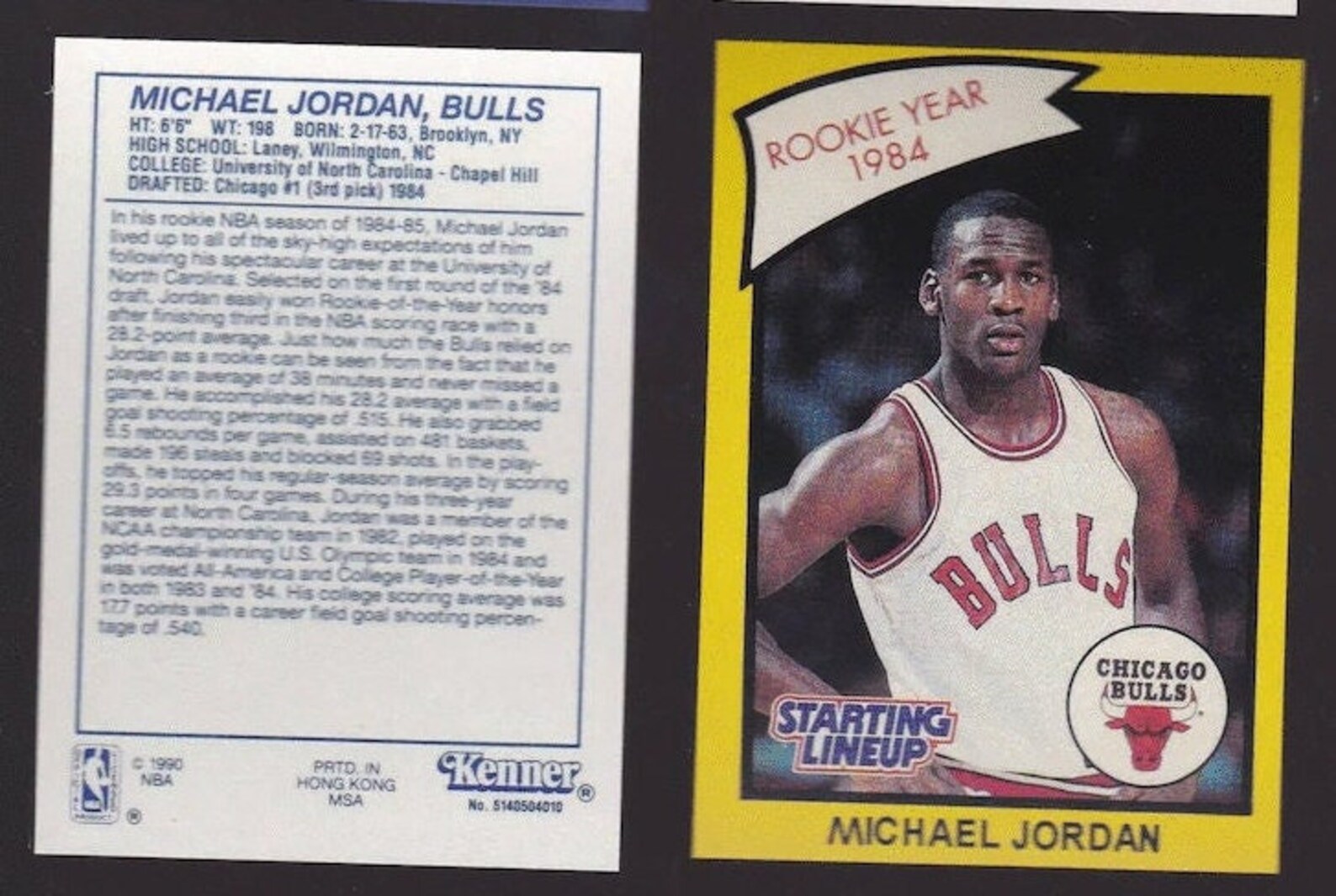 michael jordan starting lineup value