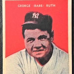 2 Karten Lot 1932 US Caramel #32 Babe Ruth Reprint Mint New York Yankees