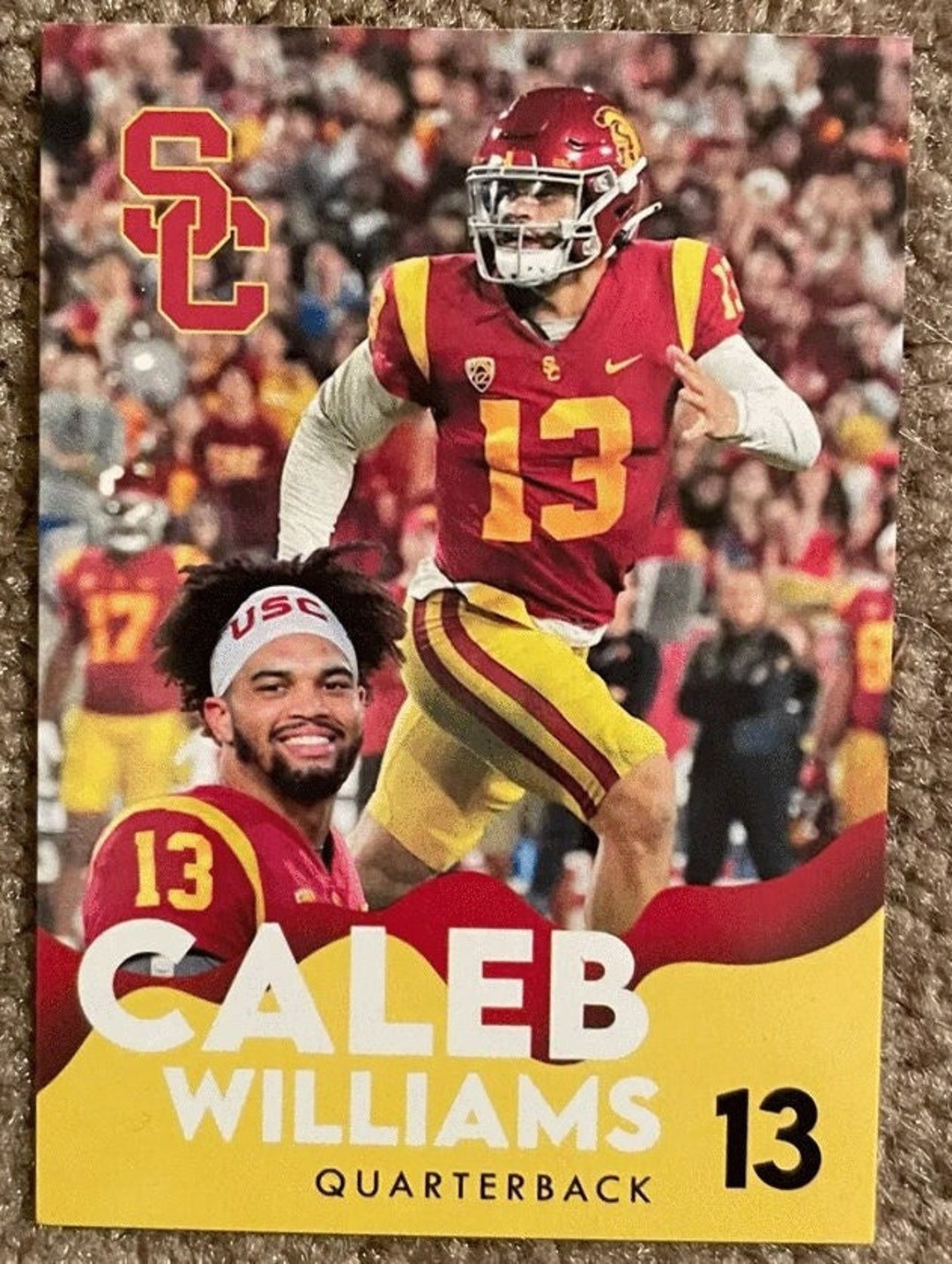 5 Cards Caleb Williams 2023 Custom Rookie Mint 5 Cards Etsy