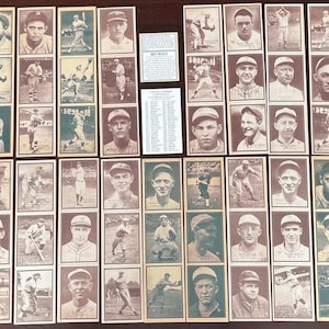 希少 1931 W517 復刻野球カード 63 枚セット - 3 枚のカードが 21 パネル RUTH GEHRIG OTT カード 復刻 ミント