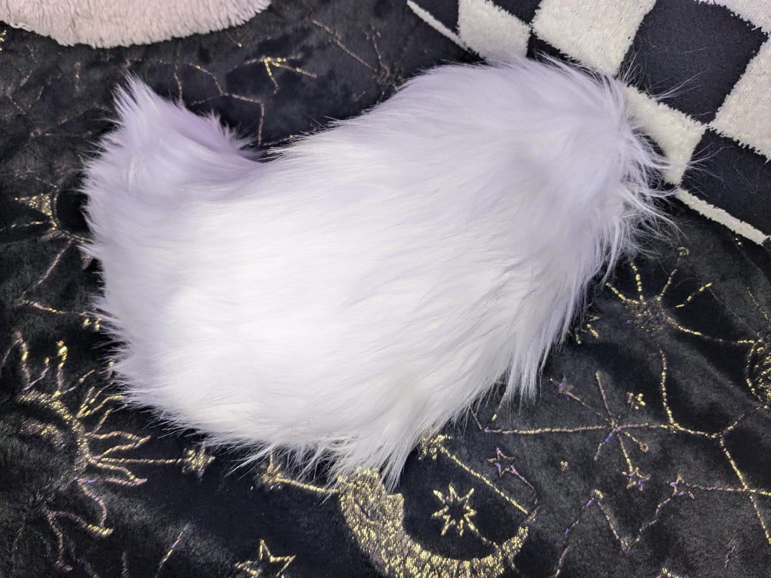 Handmade Short Fursuit Tail! - White Nub Tail for Fursuiting - Etsy