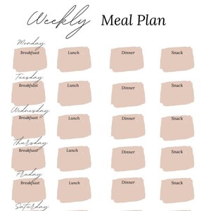 Weekly Meal Planner