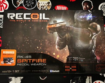 RECOIL Laser Tag Game RK-45 Spit Fire Laser Blaster + BONUS Blaster (Open) Never Been Used