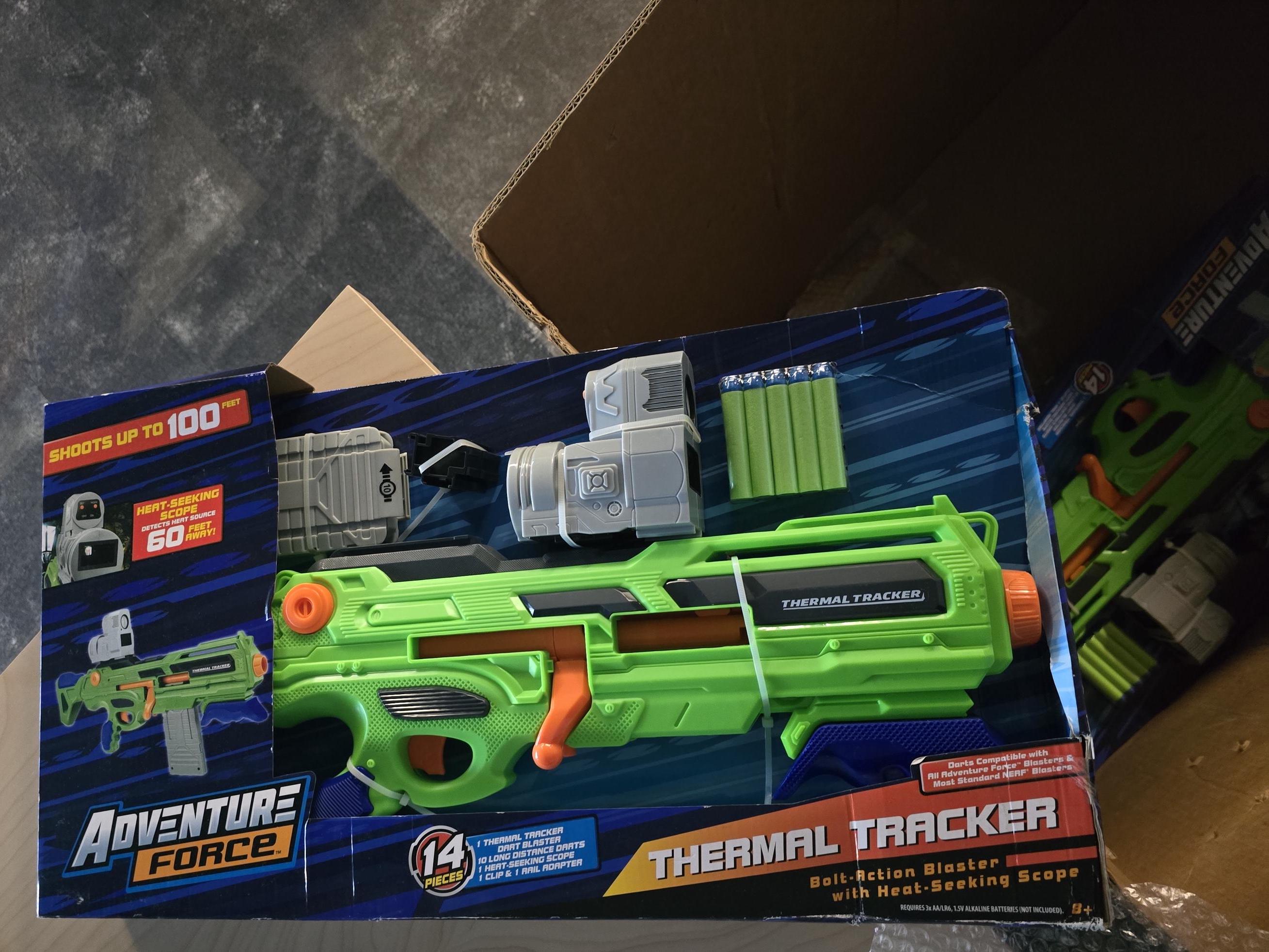 NERF Adventure Force Bolt Action Blaster w/ Thermal Tracker - NEW