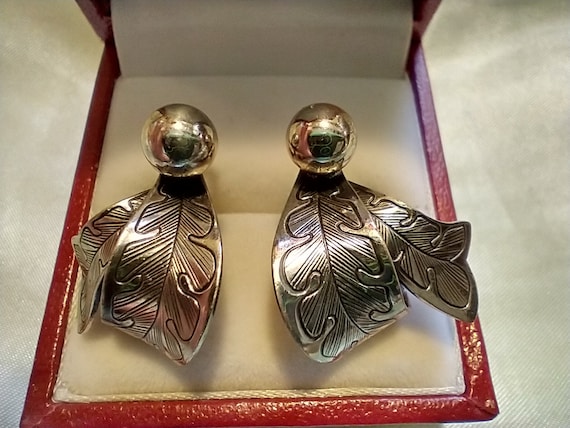 Dane craft sterling silver earrings clip ons - image 1