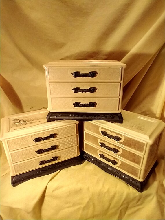 vintage Asian theme jewelry boxes