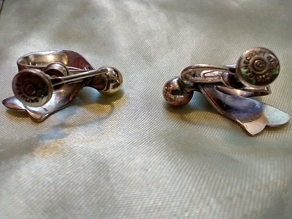Dane craft sterling silver earrings clip ons - image 2