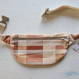 PLAID Bumbag    (Bum Bag - Fanny Pack - Crossbody Bag - Belt Bag - Hip Bag - Waist Bag - Handmade)