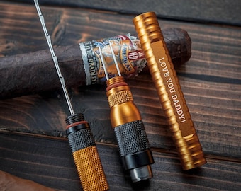Cigar Draw Enhancer Tool, Double Punch Cigar Needle, Cigar Nubber, Mens Gift, Christmas Gift