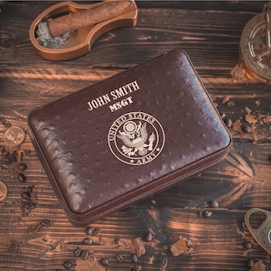 US Air Force Gift, Personalized Military Gift, Cigar Holder, Cigar Box Set, Mens Gift, Christmas Gift, Annvirsary Gift, Gift For Him, Gifts