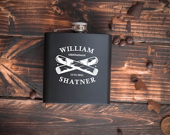 Hip Flask Personalized, Groomsmen Gift, Gift For Him, Personalized Flask, Whiskey Flask, Whiskey Lover Gift, Wedding Gift, Boyfriend Gift