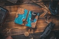 Unique Christmas Gift For Men, Resin Wood Money Clip, Card Holder Wallet, Groomsmen Gifts, Fathers Day Gift, Mens Wallet, Handmade Gift For