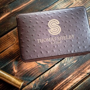 Personalized Cigar Humidor with Lighter and Cutter, Engraved Cigar Gift for Him, Father's Day Gift, Custom Cigar Room Accessory, Unique Gift Design -3-
