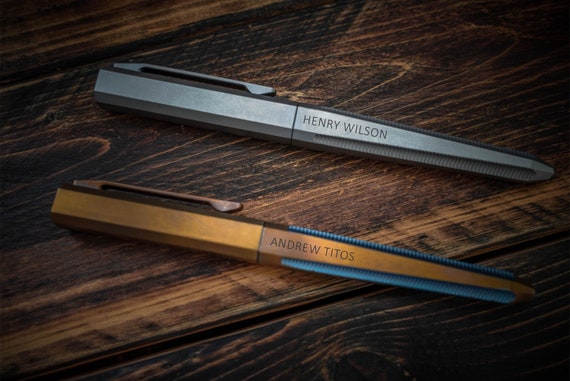 Custom Metal Pen, Titanium EDC Pen, Engraved Gift Pen, Personalized EDC Gear, Minimalist Pen, Christmas EDC Gift, Pen Luxury Gift For Men