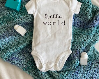 Hello World onesie