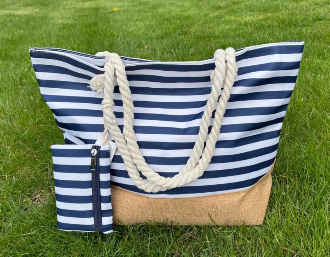 Beach Bag With Pockets/waterproof Bag/tote Bags With Etsy