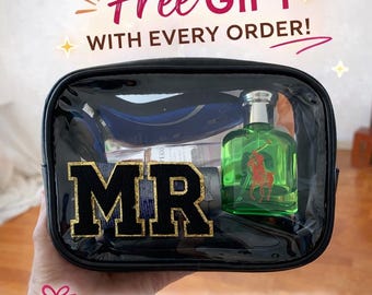 Personalized Clear Toiletry Bag: TSA Approved Travel Makeup Bag