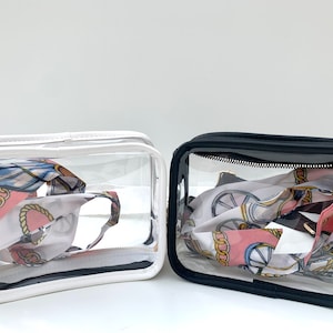 Monedero para conciertos, bolsos para estadio, bolso transparente, bolso con correa, alta calidad, bufanda interior incluida, bolso para el día del juego