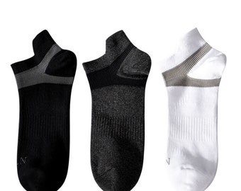 3 Pairs of  Low Cut Sports Socks, Low Cut Sports Socks for Men and Women Cotton Cozy Casual Active Socks