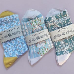 Vintage Embroidered Mid-Calf Socks - Soft, Cozy & Perfect Gift Choice