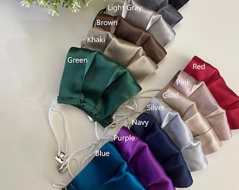 Mulberry Silk Face Mask: Double Layered, Adjustable Ear Loops