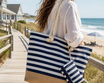 Beach Bag Large Beach Tote Bags Bridesmaid Beach Bag Gift