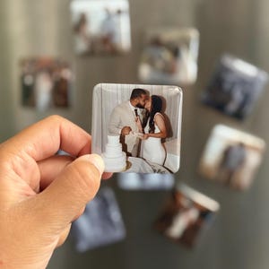 Custom Photo Magnets, Fridge Magnets, Personalized Refrigerator Magnet, Picture Magnet, Fridge Gift, Wedding Favors, Gift for Mom, Family