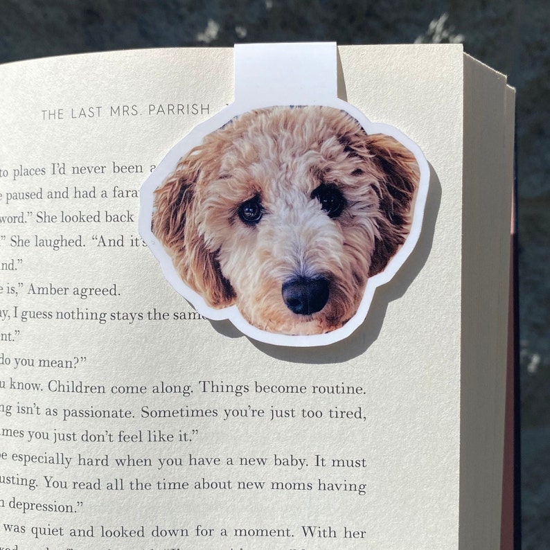 Personalized Bookmark Custom Bookmark Custom Pet Photo Gift Dog Mom Present Personalized Dog Magnetic Bookmark image 8