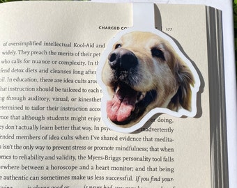 Personalized Bookmark | Custom Bookmark | Custom Pet Photo Gift | Dog Mom Present | Personalized Dog Magnetic Bookmark