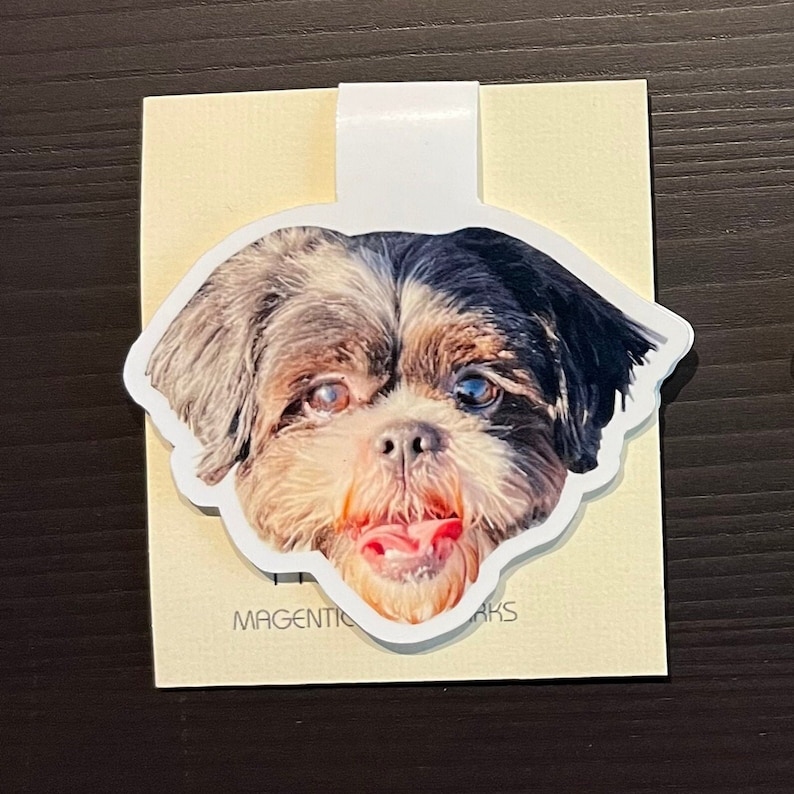 Personalized Bookmark Custom Bookmark Custom Pet Photo Gift Dog Mom Present Personalized Dog Magnetic Bookmark image 5