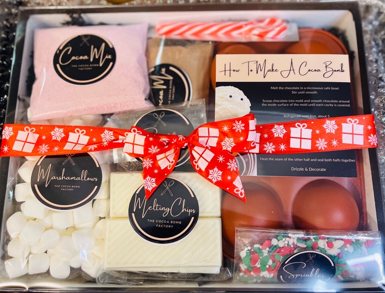 Cocoa Bomb DIY Kit Holiday Cocoa Bomb Kit Christmas Hot image 1