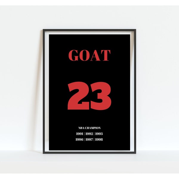 Michael Jordan GOAT Poster