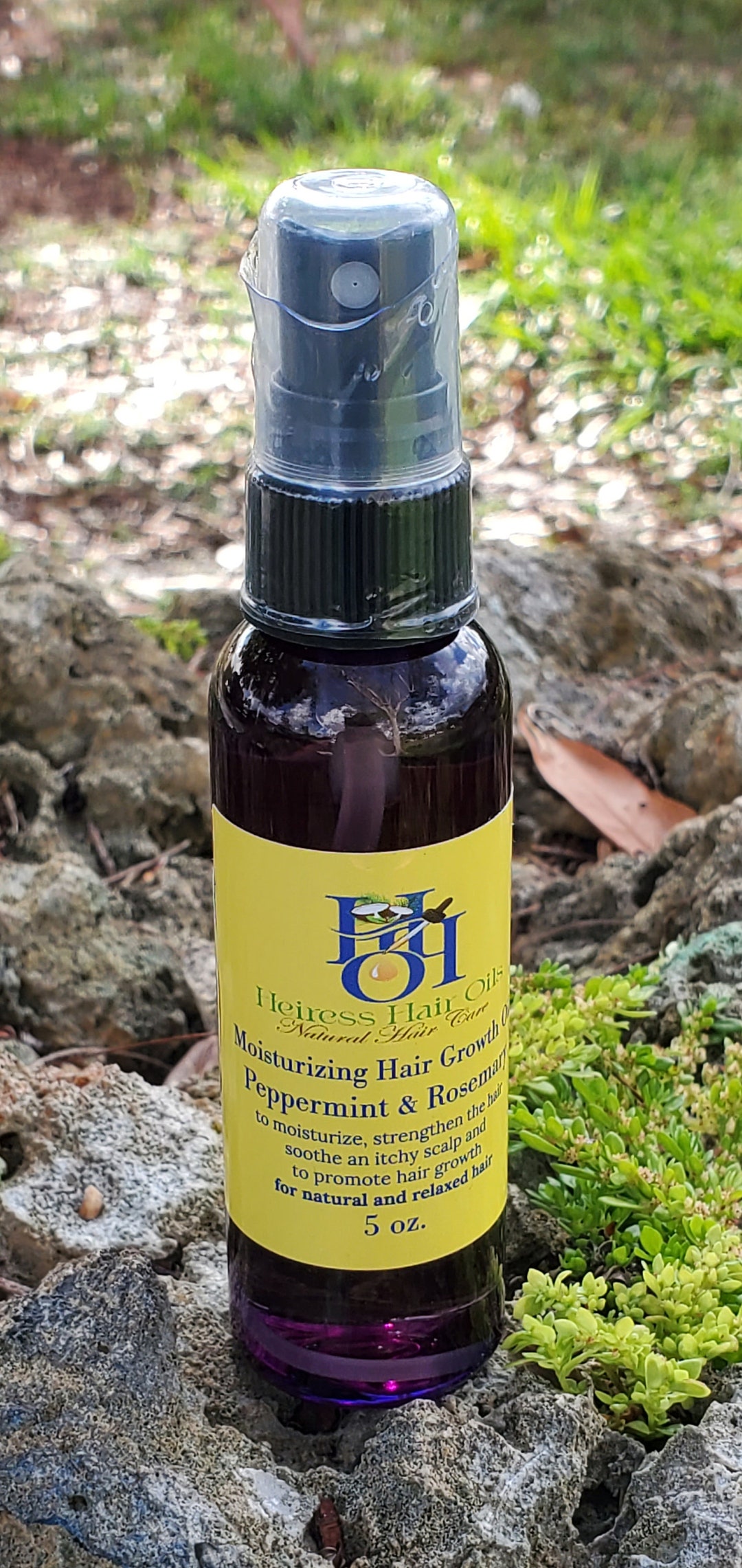 Peppermint & Rosemary Hair Growth and Antiitch Oil Etsy