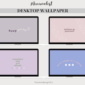 4 of Minimalist Motivational Affirmation Desktop Wallpaper, Laptop Wallpaper, Macbook Wallpaper, Ipad Wallpaper