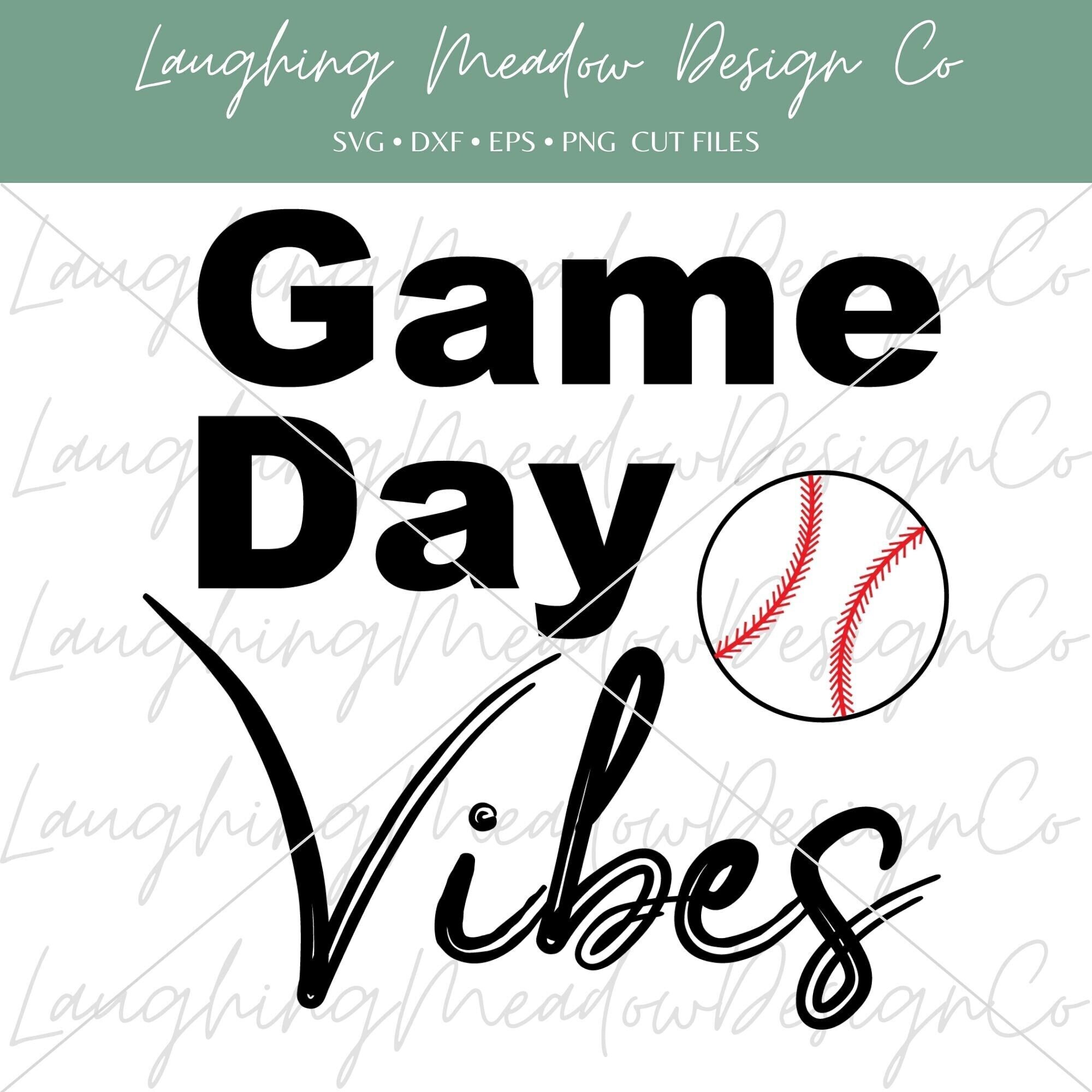 Game Day Vibes Baseball SVG Baseball SVG Cut File Baseball Etsy