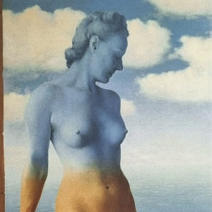 Rene Magritte "La magia nera" Edizione stampata su carta Magnani di Pescia, dimensioni 50 x 70 cm. 19,68" x 27,55" Home Decor.