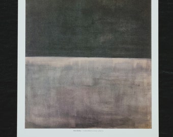 Mark Rothko "Untitled, 1969" Title and description of the work on the back, dimensions 36.5 x 28.5 cm.