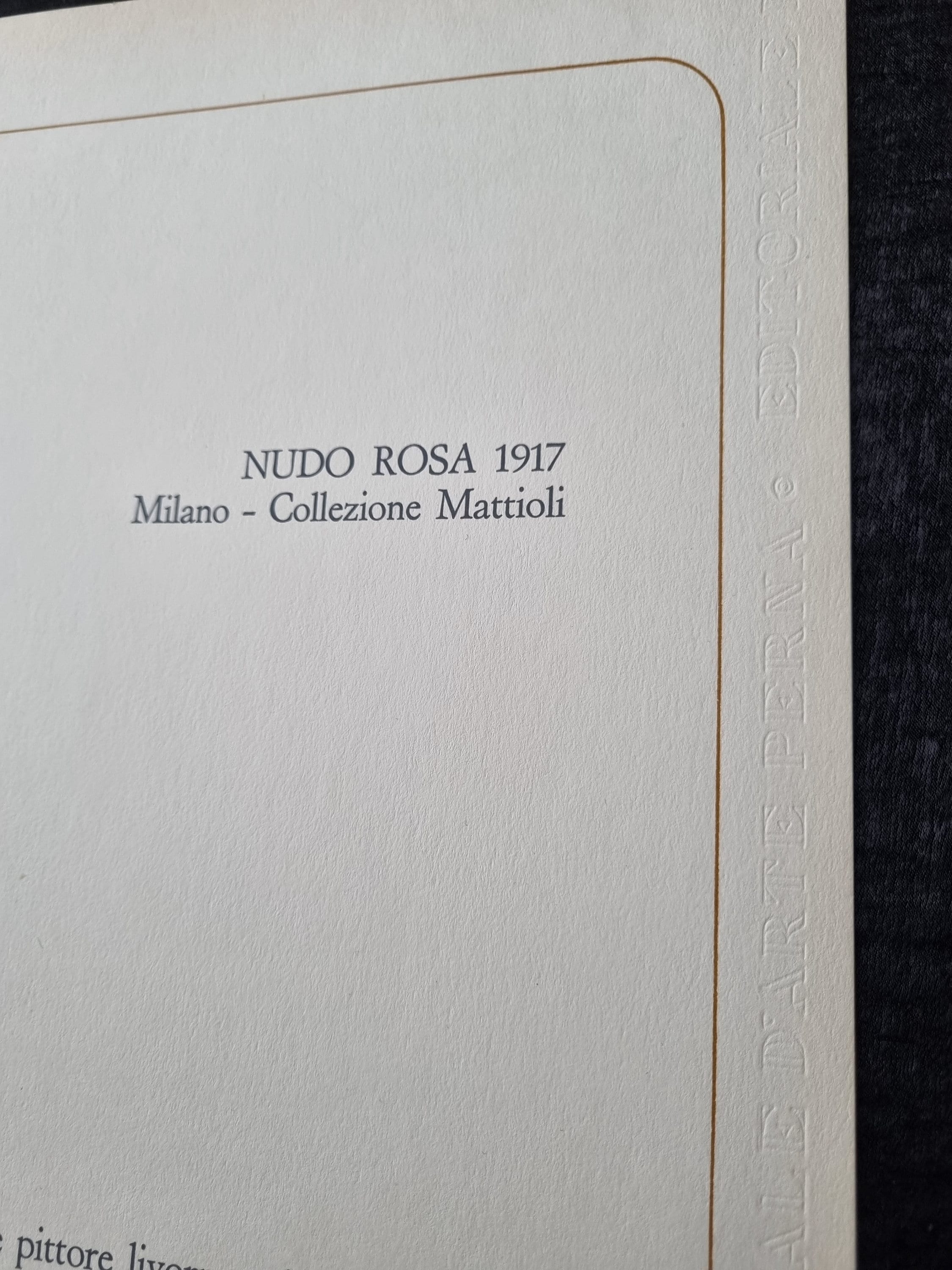 AMEDEO MODIGLIANI 1952 COA Originale Quadriennale Signée Op (Egon