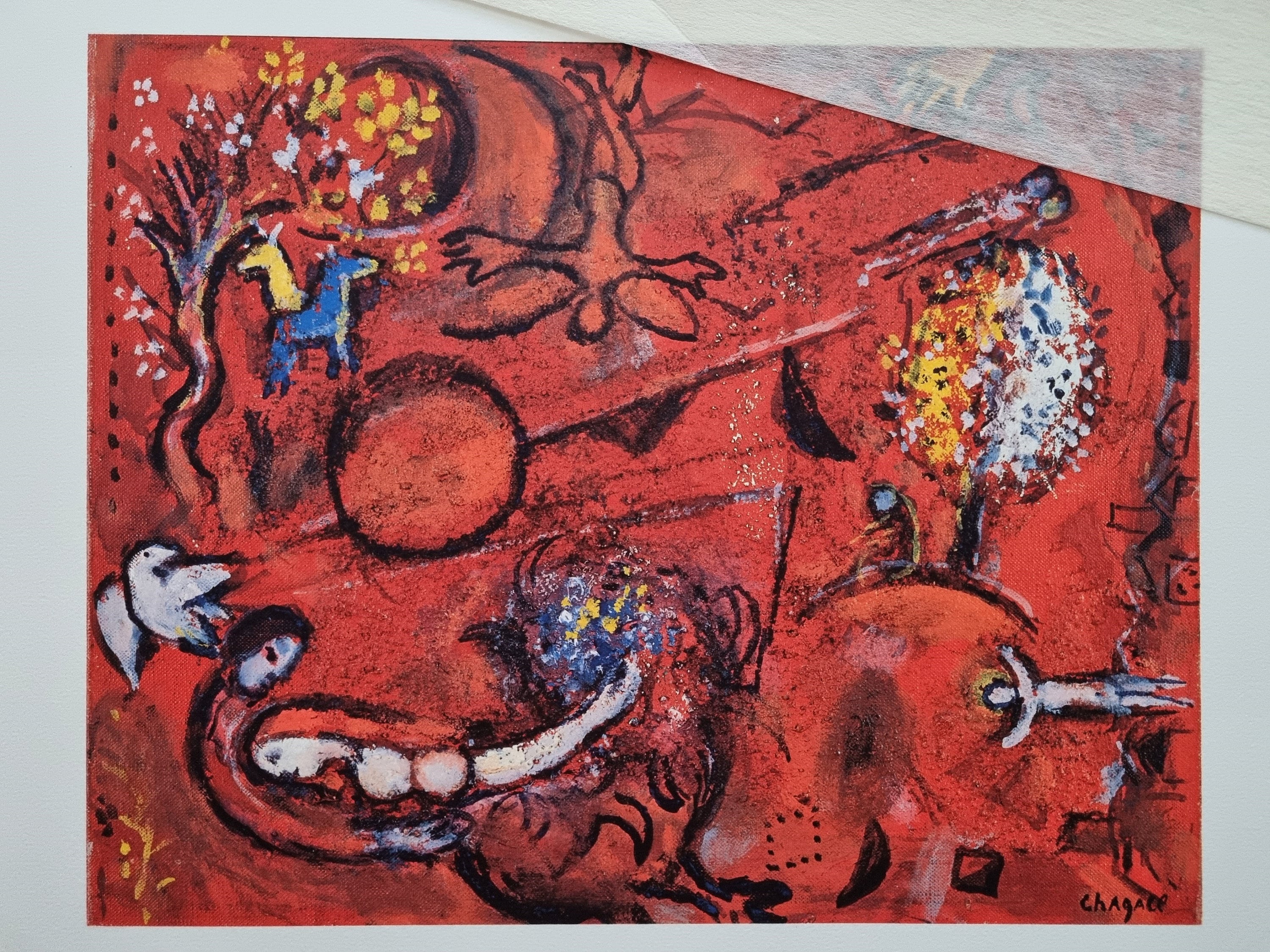 アート・デザイン・音楽 CHAGALL Marc Chagall, Sirène au Pine (Siren with Pine), from Nice