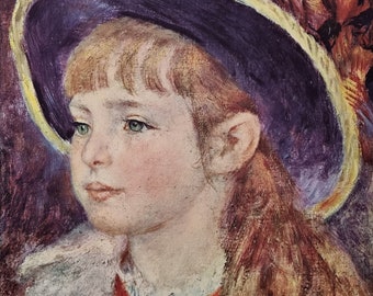 ピエール・オーギュスト・ルノワール「青い帽子の少女、1881年」1960