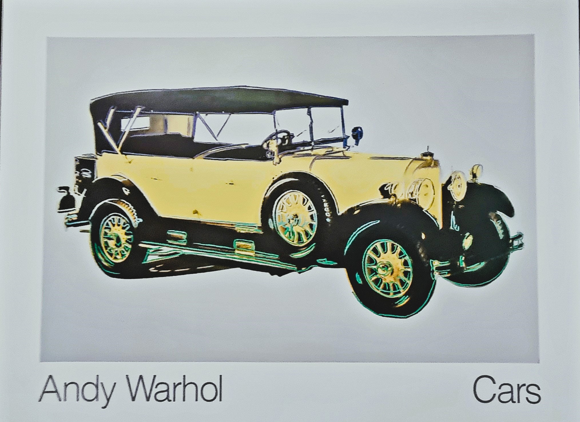 Andy Warhol "Mercedes TYP 400 Tourenwagen, 1925" ©Achenbach Art Edition/Gallerie Hans Mayer/ Düsseldorf - 1988 Best nr. 071 Size 90/70