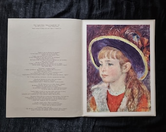 ピエール・オーギュスト・ルノワール「青い帽子の少女、1881年」1960