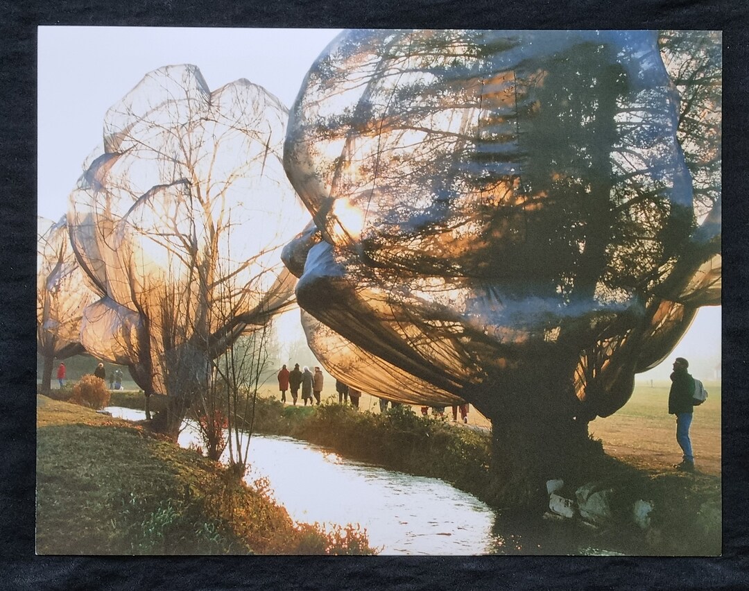 版画 Christo & Jeanne-Claude/Wrapped Trees-1 Christo and Jeanne Claude - Wrapped Trees, Switzerland 1997