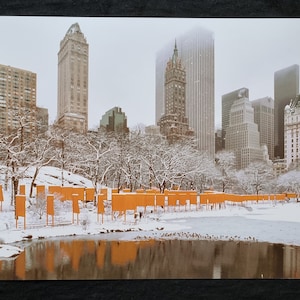 Christo and Jeanne Claude &quot;The Gates, Central Park, New York City, 1979&quot; Limited Art Edition. On the back ©Christo/Photo: Wolfgang Volz.